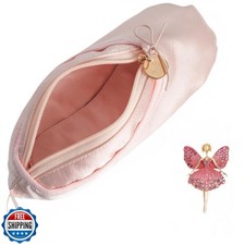 CXYANG Pink Ballet Dance Shoe Makeup Bag Recital Gifts for Girls