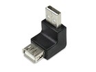 USB2.0 Adapter, A-Stecker/A-Buchse, gewinkelt, 90° unten