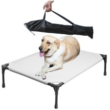 Soft Mesh Elevated Pet Bed for Large Medium Dogs Outdoor Resting Cot with Wat...