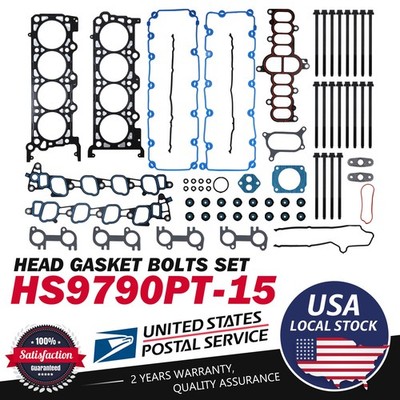 Fit For 00-05 Ford F150 E150/250 Expedition Excursion 5.4L Head Gasket Set Bolts