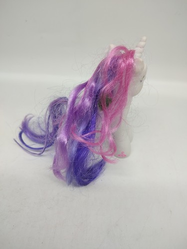 Modellino My Little Pony Sweetie Belle Unicorn 5" plastica G3 capelli rosa viola 2007 - Foto 3 di 5
