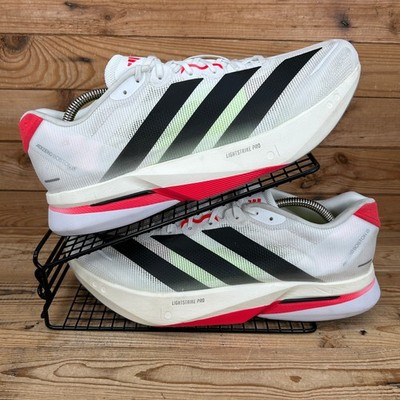 Adidas Turnschuhe Herren UK 11,5 Adizero Boston 13 weiß rot Laufen Marathon Schuhe