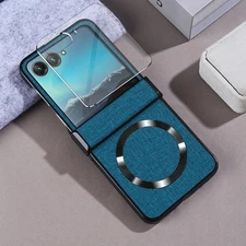 For Motorola Razr 2024/Ultra 2025 Mag Safe Hinge Rugged Case w/ Screen Protector