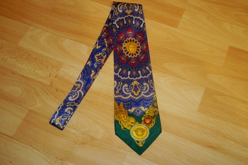 VERSACE Gianni Seiden Krawatte blau Herren