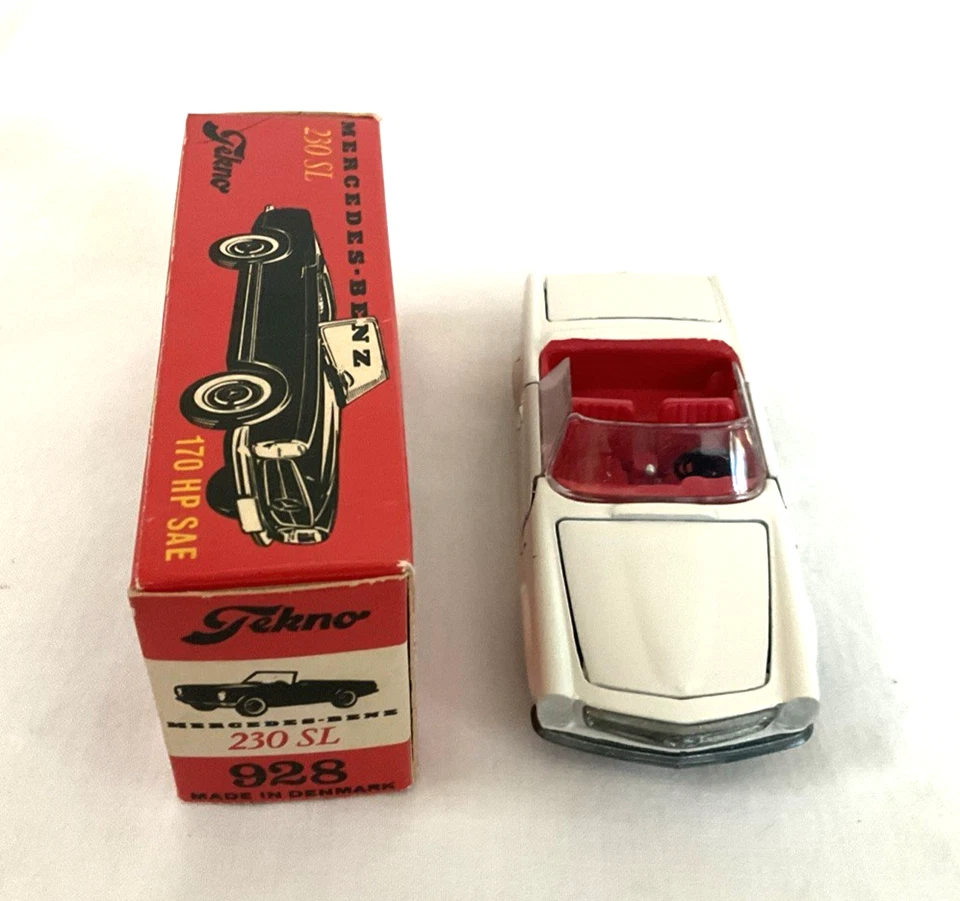 Tekno 928 Mercedes-Benz 230 SL Made Denmark 1/43 Diecast *MNM* NIB! - Image 2 of 4