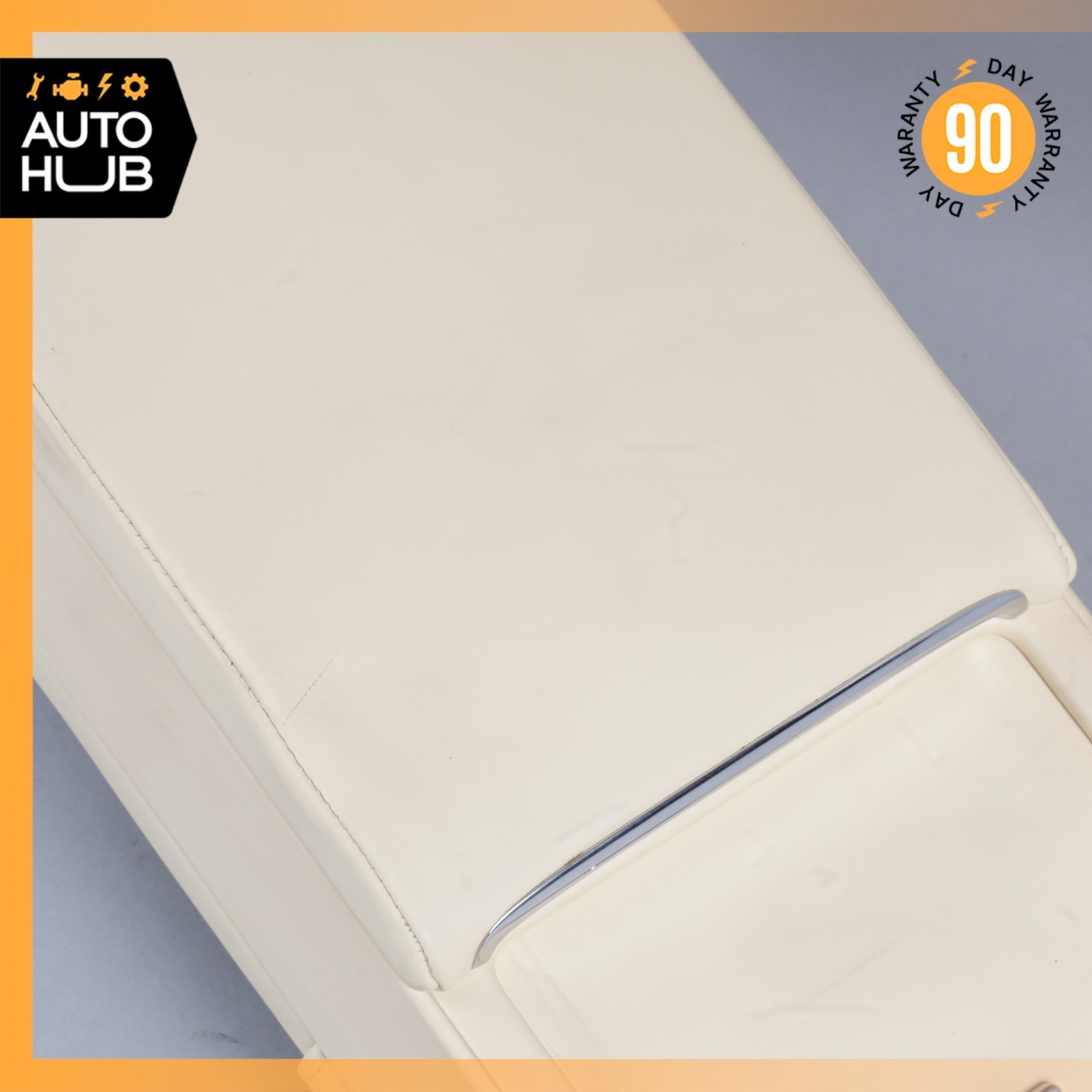 14-18 Bentley Flying Spur Rear Center Upper Seat Armrest Cushion Beige OEM 40k