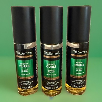  Lot of 3 - Tresemme Bouncy Curls Oil Mist, 3.3 oz.  