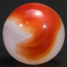 Midsize Akro Agate Corkscrew Marble Vintage American 18.5mm 23/32''