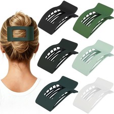 French Flat Hair Clips for Women 6pcs Hair Claw Clips for Thick or Thin Hair ...