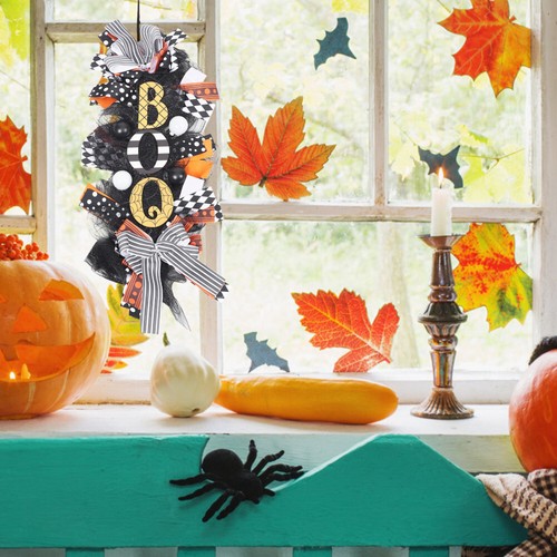Halloween Door Wreaths Hanging Ornament for Front Door Outside Decoration - Picture 6 of 12