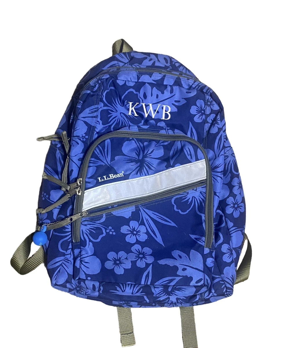 LL Bean Hawaiian Floral Design Backpack Mini Pouch eBay