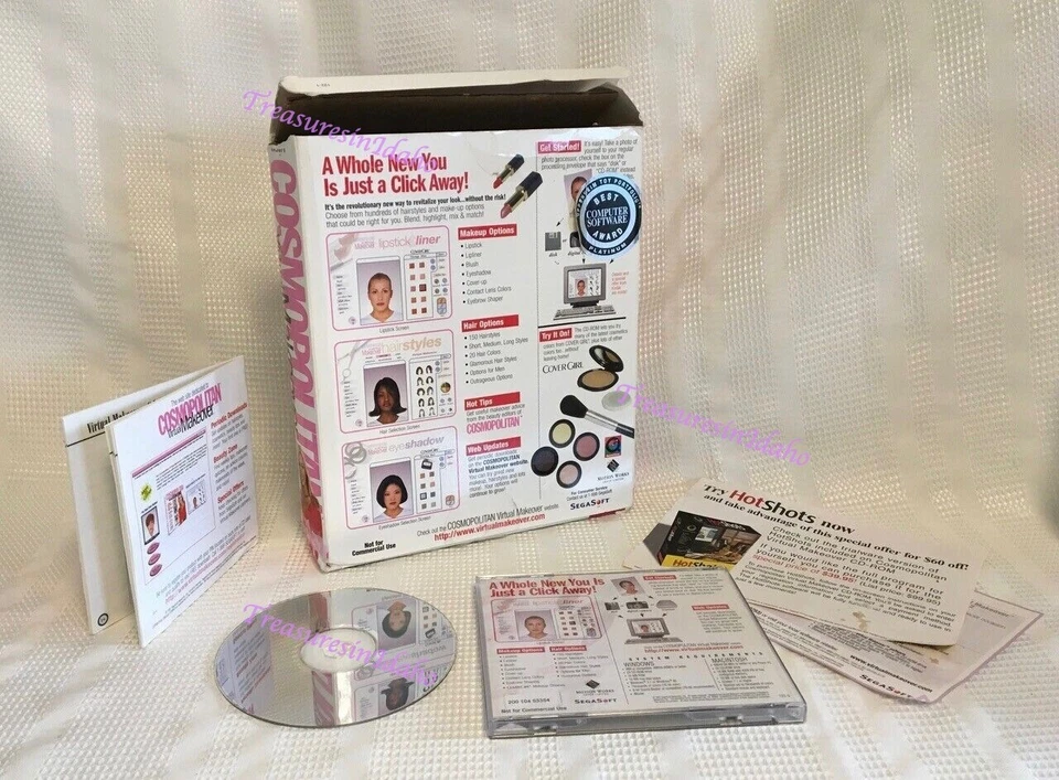 Cosmopolitan Virtual Makeover 1997 Windows/Mac CD-ROM SegaSoft Networks, Inc. Foto 3 de 4