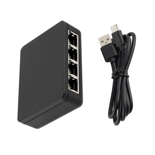 1/4 1000Mbps Network Splitter Connector Adapter RJ45 LAN Ethernet Splitter - 第 1/18 張圖片