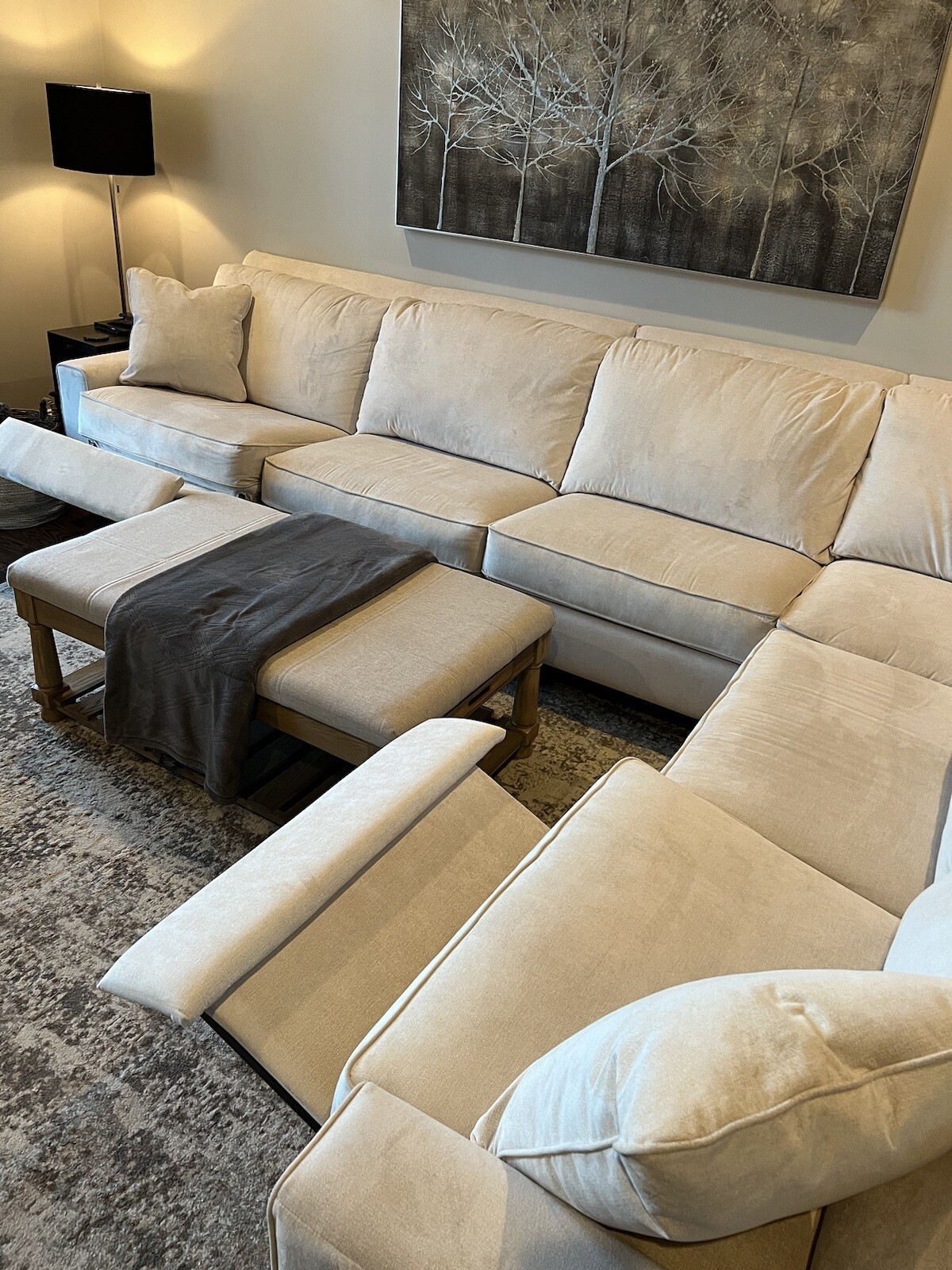 LaZBoy Edie Reclining Sectional Sofa eBay