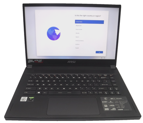 MSI GS66 Stealth 10SF Gaming Laptop i7-10750H 2.6GHz 16GB RAM 15 in 512GB SSD
