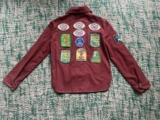 VTG Billy The Kid Boys SZ 14 Jacket 1970 s w/11 L.A.County youth sports patches