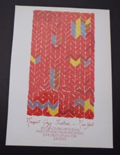 Newport Jazz Festival New York 1972 Katherine PORTER Litho 11x16 Poster Art Red