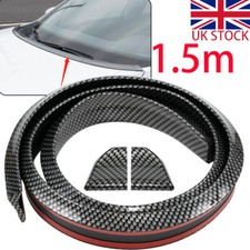 Carbon Fiber 4.9ft Universal Car Rear Roof Trunk Spoiler Wing Lip Trim Sticker