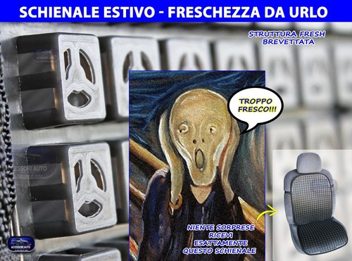 Coprisedili Grande Punto Fiat universale auto schienale ventilato estivo copri 1 - Foto 2 di 2