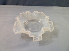 Fenton French Opalescent Glass Hobnail Bonbon Candy Dish INV2