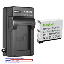 Kastar Battery Wall Charger for GoPro AHDBT-401 & GoPro Hero 4 HD Silver Camera