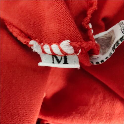 Roberto Cavalli T-Shirt M Womens Red Basic Pullover Casual Colorful Solid Tee - Picture 3 of 5