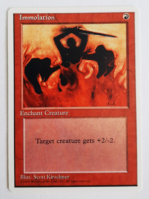 IMMOLATION  4. EDITION 1995  NM  RED  MAGIC GATHERING  MTG Aufopferung