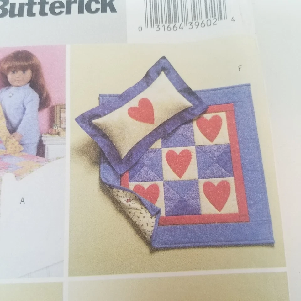 18" Doll Bed and Quilts Sewing Pattern Butterick 4538 Jennifer Lokey Design - Image 3 of 4