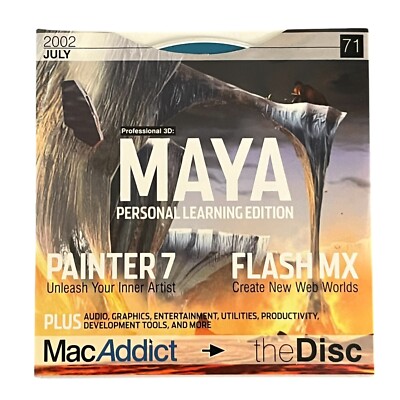 MacAddict CD-ROM The Disc July 2002 #71 Maya