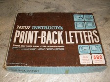 VINTAGE INSTRUCTO POINT BACK LETTERS 750 IN BOX 1963