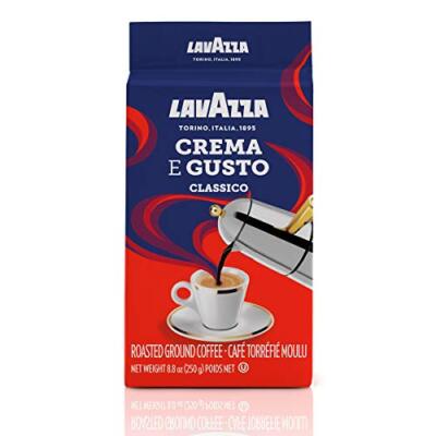 Lavazza Italian ''Crema e Gusto'' Ground Espresso  Assorted Flavor Names , Sizes 