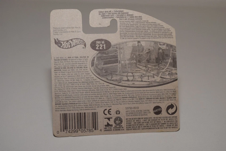 V 1:64 HOTWHEELS RILEY & SCOTT MKII MK III RED MINT BOXED ON SHORT CARD RARO - Immagine 2 di 2