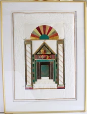 LUCINDA CARLSTROM LARGE MIXED MEDIA SIGNED 1996 CONTEMPORARY LISTED AMERICAN ART