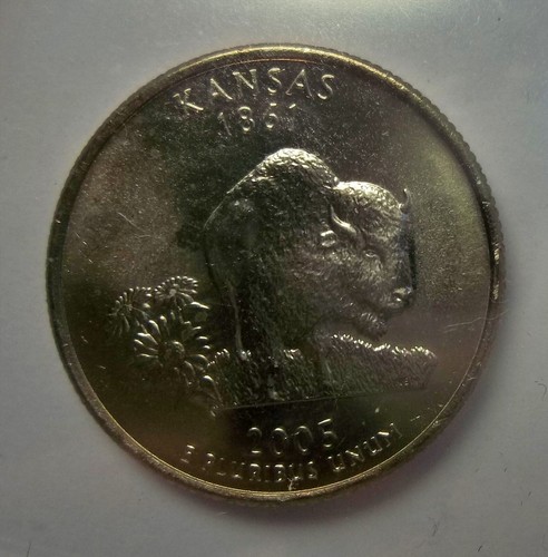 "In God we Rust " 2005 P Kansas State Quarter #902 - Picture 7 of 7