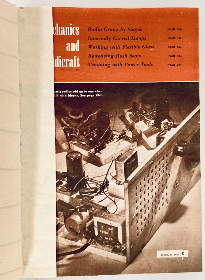 1949 Popular Science Bound Shop Notes Feb - Dec How to Foil a Flood Model Planes Foto 3 de 4
