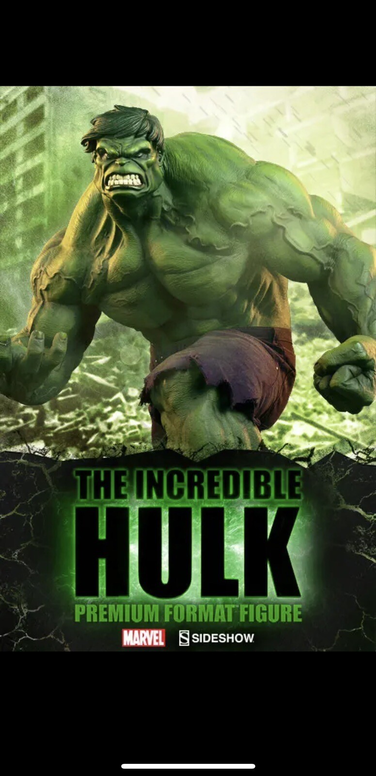 Sideshow Incredible Hulk Green Exclusive Premium Format Figure Marvel