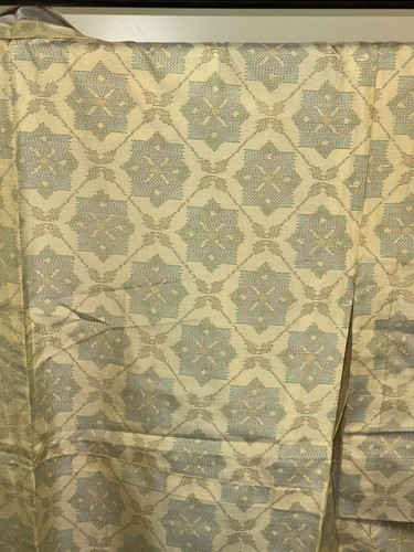 Kimono japonés vintage poliéster blanco tradición cara altura 63,38 pulgadas - Imagen 8 de 23