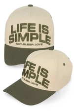 C.C  Unisex Life is Simple Eat Sleep Love Snapback Baseball Tucker Cap Hat