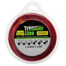 3mm Trimmer Strimmer Line Long Brush Cutter Wire Round 28m Spool Refil x 2 Pack 0.25 per metre