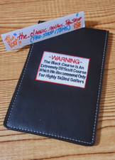 Bethpage BLACK WARNING SIGN Yardage Book Cover 'Top 50 GC' FREE SHIP wBuy It Now