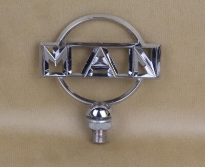 MAN Stern verchromt für MAN Ackerdiesel Traktor Kühler Emblem auf Kühlerdeckel