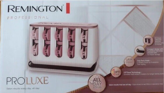 Remington H9100 ProLuxe Heated Hair Rollers 20 Pack Optiheat Jumbo Curls  Rollers