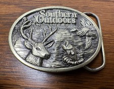 VTG Southern Outdoors 1986 Belt Buckle Brass LTD EDITION Great American LTD Ed.