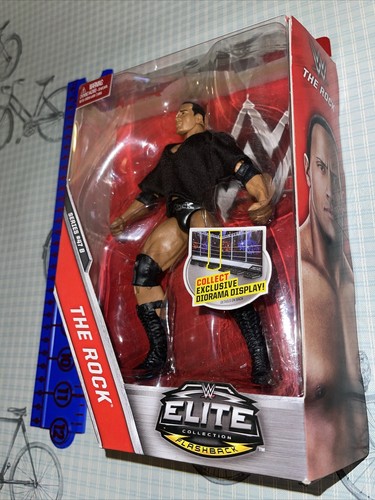 WWE Mattel Elite Series 47B THE ROCK Neu LEGENDS Flashback  - Bild 2 von 10