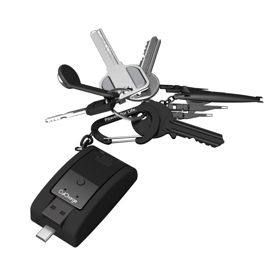 CULCHARGE MICRO USB 3 IN 1 Keychain 1000mAh PowerBank - For Android CPB1000M - Image 4 of 4