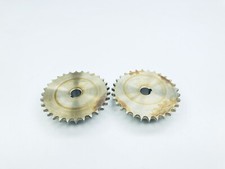 LOT OF 2 UNUSED 1/2"-PITCH 30CH CHAIN SPROCKET 30-TOOTH 7/8"-BORE