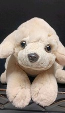 FAO Schwarz Soft Yellow Lab Labrador Retriever Puppy Dog Plush Realistic 14"