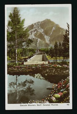 Cascade Mountain Banff Canadian Rockies, Cascade Mountain and Banf- Old Photo