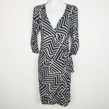 Anthropologie vanessa virginia lena V-neck faux wrap style dress small