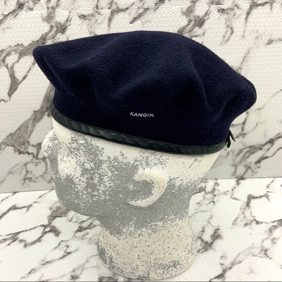 Men’s Kangol Navy Wool Monty Beret Hat